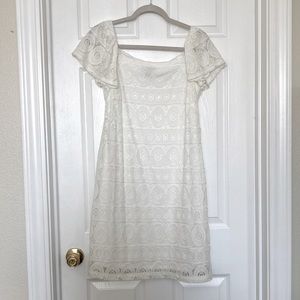 White lace dress